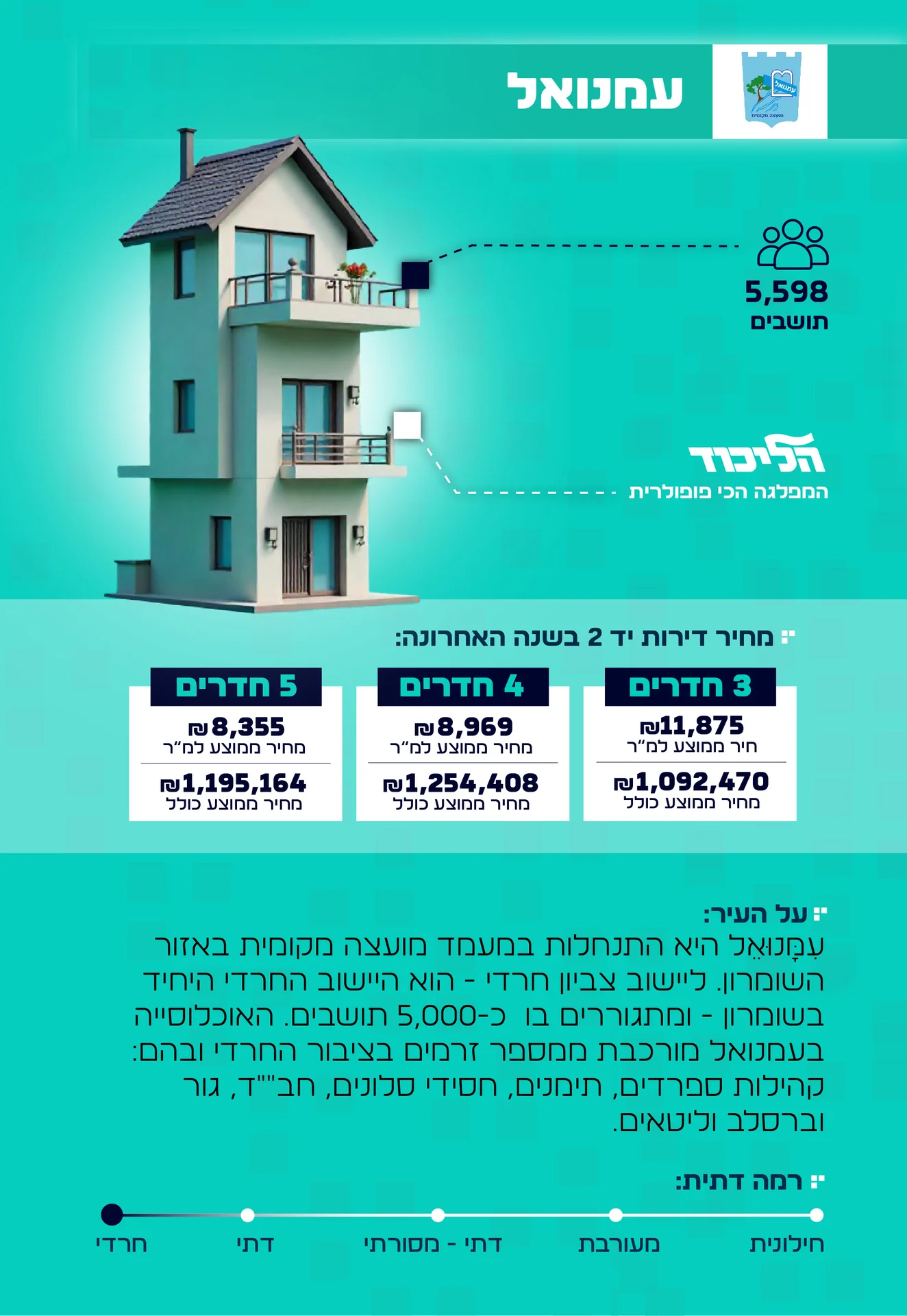 מידע על העיר עמנואל