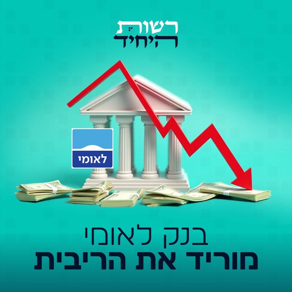 בנק לאומי מוריד את הריבית